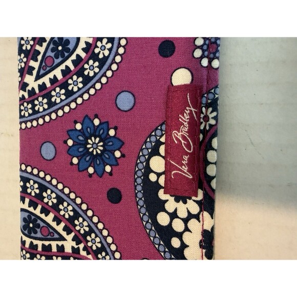 Vera Bradley Knot Just a Clutch Purse Boysenberry Paisley Pattern Retired 3 Pcs - Picture 12 of 16